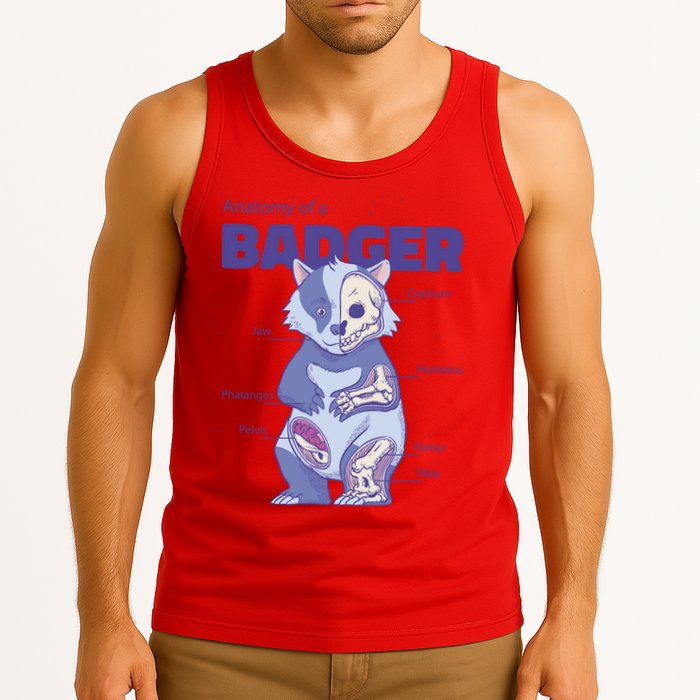 Badger Animal Anatomy Tank Top