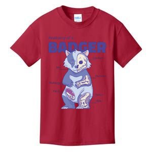 Badger Animal Anatomy Kids T-Shirt