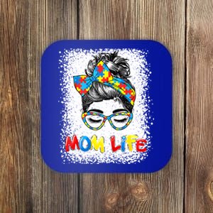 Bleached Autistic Autism Awareness Mom Life Mother Great Gift Coaster