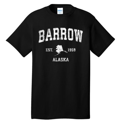 Barrow Alaska Ak Vintage Sports Tall T-Shirt