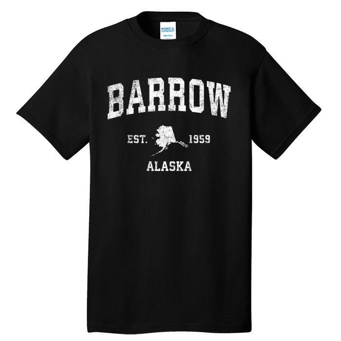 Barrow Alaska Ak Vintage Sports Tall T-Shirt