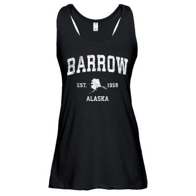 Barrow Alaska Ak Vintage Sports Ladies Essential Flowy Tank
