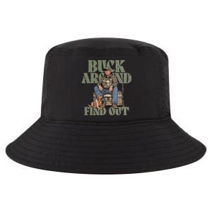 Buck Around And Find Out Trump Camo Hunting Cool Comfort Performance Bucket Hat