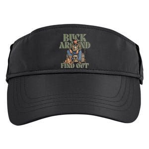 Buck Around And Find Out Trump Camo Hunting Adult Drive Performance Visor