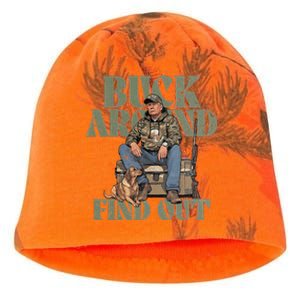 Buck Around And Find Out Trump Camo Hunting Kati - Camo Knit Beanie