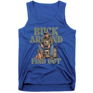 Buck Around And Find Out Trump Camo Hunting Tank Top