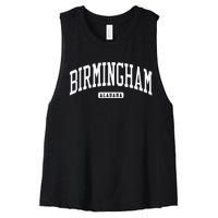 Birmingham Alabama Al College University Style Women's Racerback Cropped Tank