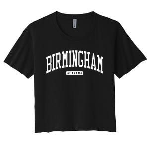 Birmingham Alabama Al College University Style Women's Crop Top Tee