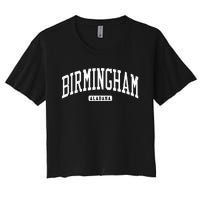 Birmingham Alabama Al College University Style Women's Crop Top Tee