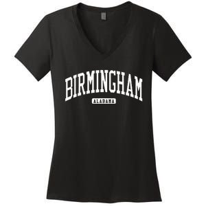 Birmingham Alabama Al College University Style Women's V-Neck T-Shirt