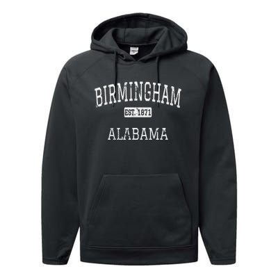 Birmingham Alabama Al Vintage Performance Fleece Hoodie