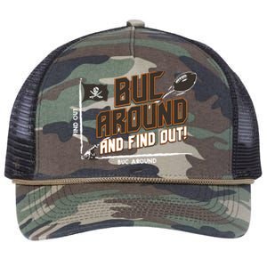 Buck Around And Find Out Tb Football Retro Rope Trucker Hat Cap