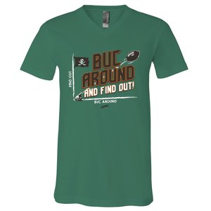 Buck Around And Find Out Tb Football V-Neck T-Shirt