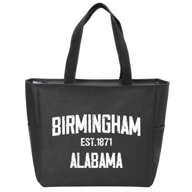 Birmingham Alabama Al Vintage Established Sports Design Zip Tote Bag