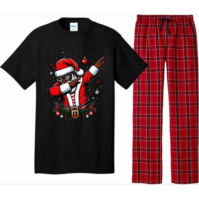 Black African American Santa Matching Christmas pjs  Pajama Set