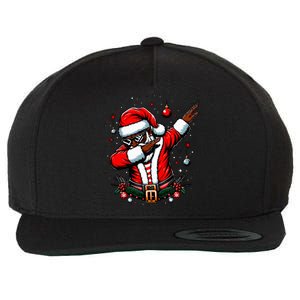 Black African American Santa Matching Christmas pjs  Wool Snapback Cap