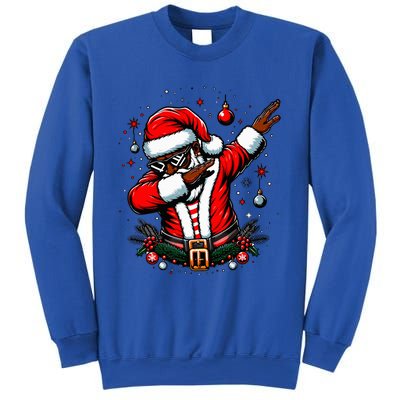 Black African American Santa Matching Christmas pjs  Sweatshirt