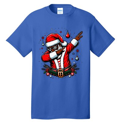 Black African American Santa Matching Christmas pjs  Tall T-Shirt