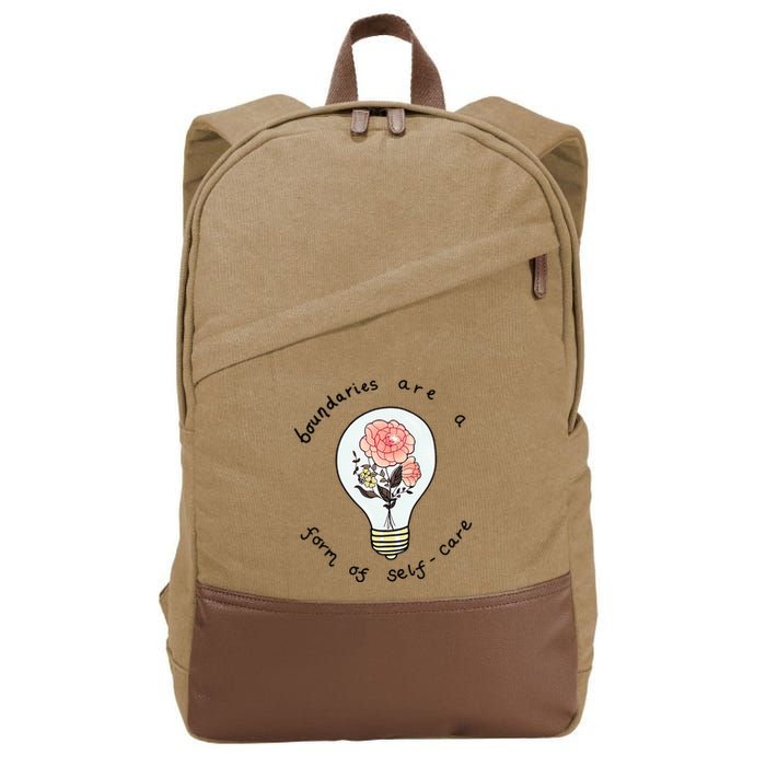 Boundaries Are A Form Of Selfcare Cotton Canvas Backpack