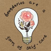 Boundaries Are A Form Of Selfcare Cotton Canvas Backpack