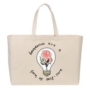 Boundaries Are A Form Of Selfcare Cotton Canvas Jumbo Tote