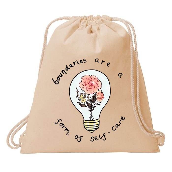 Boundaries Are A Form Of Selfcare Drawstring Bag