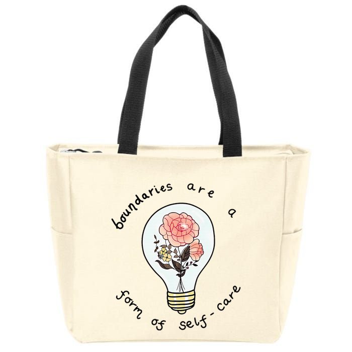 Boundaries Are A Form Of Selfcare Zip Tote Bag