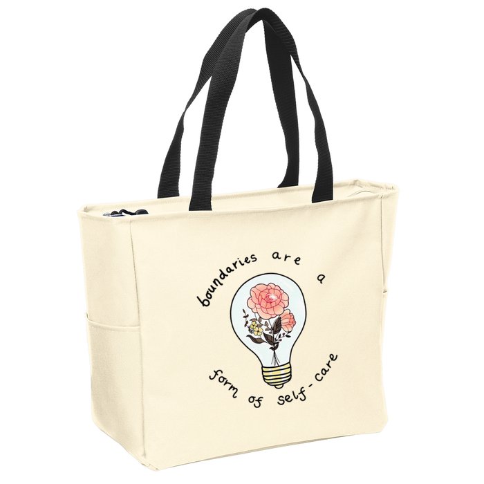 Boundaries Are A Form Of Selfcare Zip Tote Bag