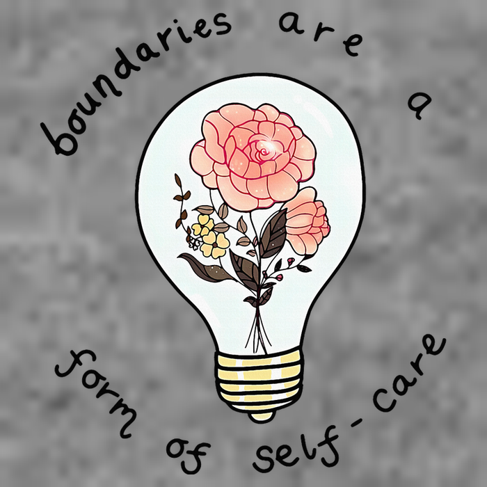 Boundaries Are A Form Of Selfcare Hooded Wearable Blanket