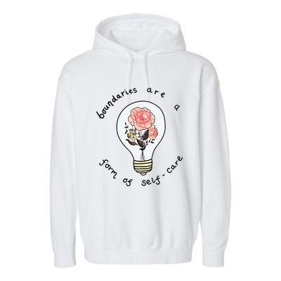Boundaries Are A Form Of Selfcare Garment-Dyed Fleece Hoodie