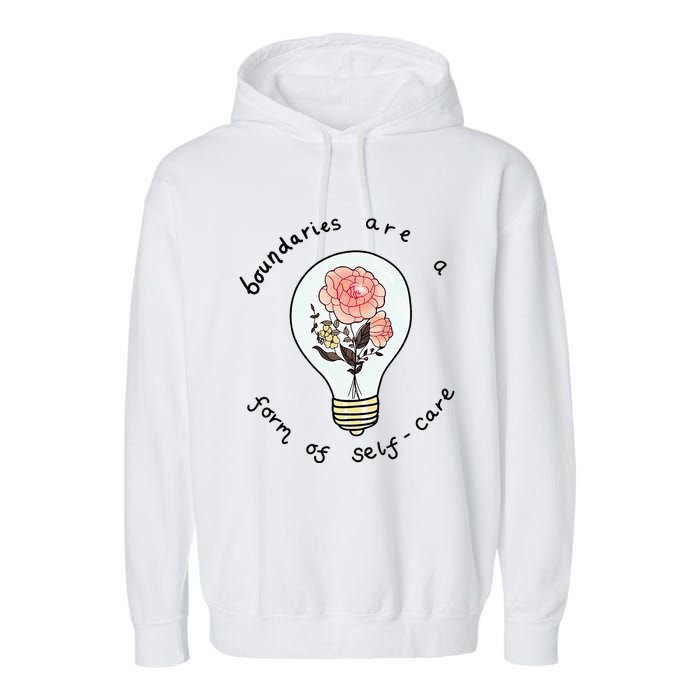 Boundaries Are A Form Of Selfcare Garment-Dyed Fleece Hoodie