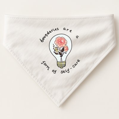 Boundaries Are A Form Of Selfcare USA-Made Doggie Bandana