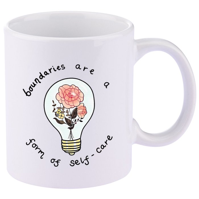Boundaries Are A Form Of Selfcare 11oz C Handle Ceramic Mug