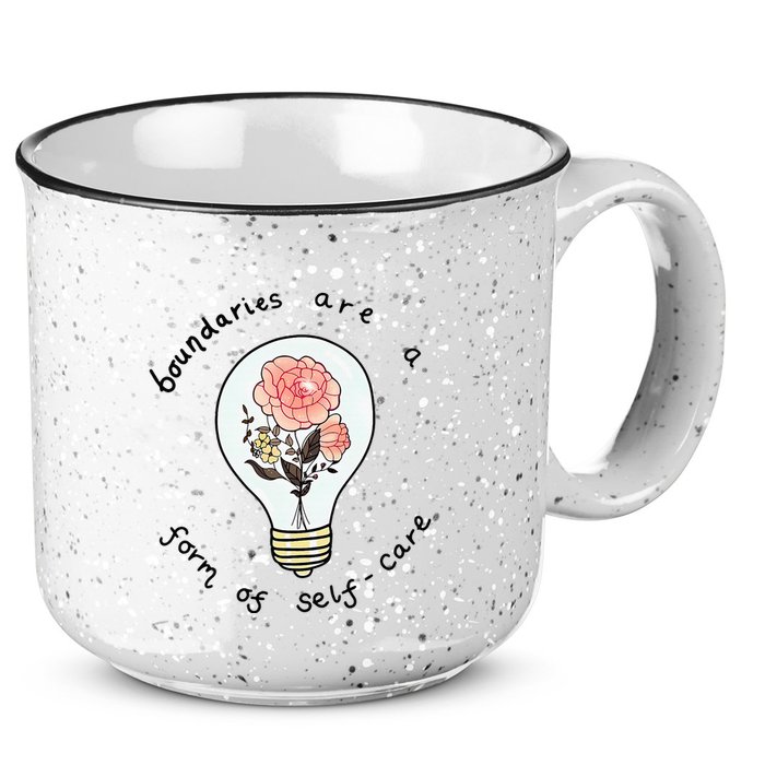 Boundaries Are A Form Of Selfcare 15oz Campfire Ceramic Mug