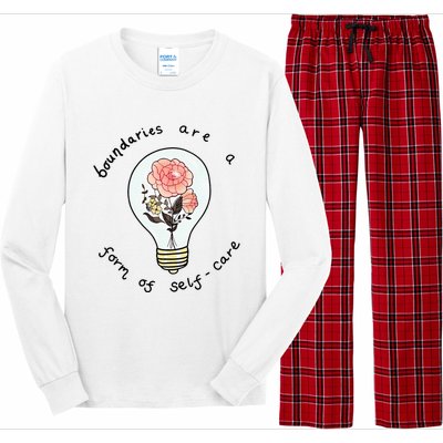 Boundaries Are A Form Of Selfcare Long Sleeve Pajama Set