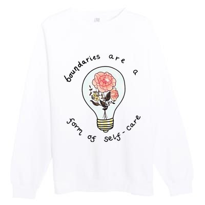 Boundaries Are A Form Of Selfcare Premium Crewneck Sweatshirt