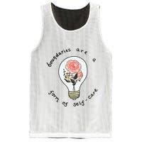 Boundaries Are A Form Of Selfcare Mesh Reversible Basketball Jersey Tank
