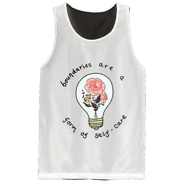 Boundaries Are A Form Of Selfcare Mesh Reversible Basketball Jersey Tank