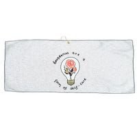 Boundaries Are A Form Of Selfcare Large Microfiber Waffle Golf Towel