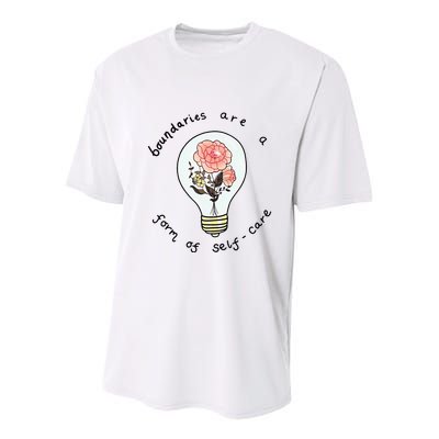 Boundaries Are A Form Of Selfcare Youth Performance Sprint T-Shirt