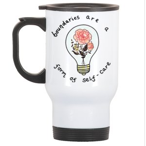 Boundaries Are A Form Of Selfcare Stainless Steel Travel Mug