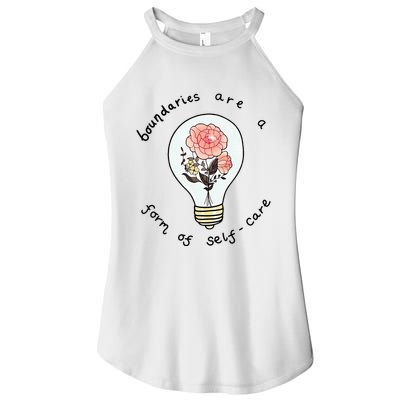 Boundaries Are A Form Of Selfcare Women's Perfect Tri Rocker Tank