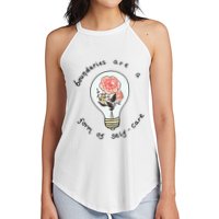 Boundaries Are A Form Of Selfcare Women's Perfect Tri Rocker Tank