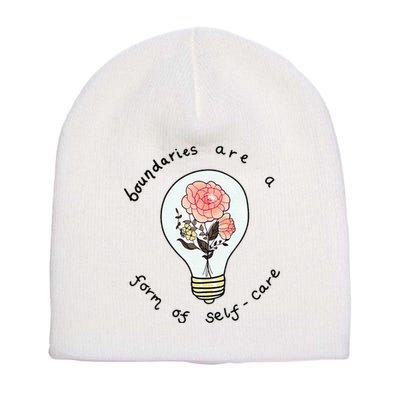 Boundaries Are A Form Of Selfcare Short Acrylic Beanie