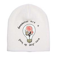 Boundaries Are A Form Of Selfcare Short Acrylic Beanie