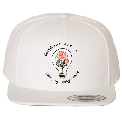 Boundaries Are A Form Of Selfcare Wool Snapback Cap
