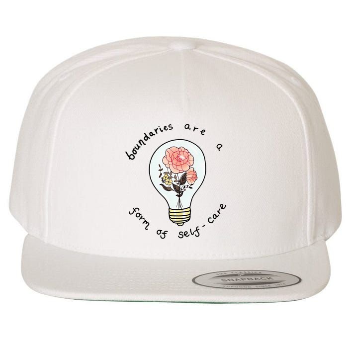 Boundaries Are A Form Of Selfcare Wool Snapback Cap