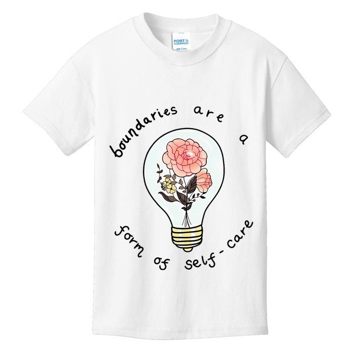 Boundaries Are A Form Of Selfcare Kids T-Shirt