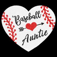 Baseball Auntie Aunt Heart Softball Visor