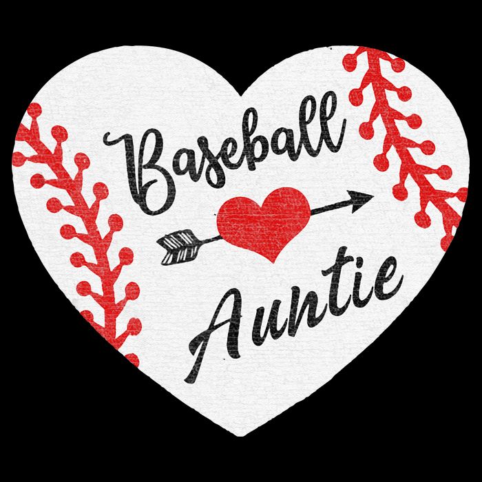 Baseball Auntie Aunt Heart Softball Visor